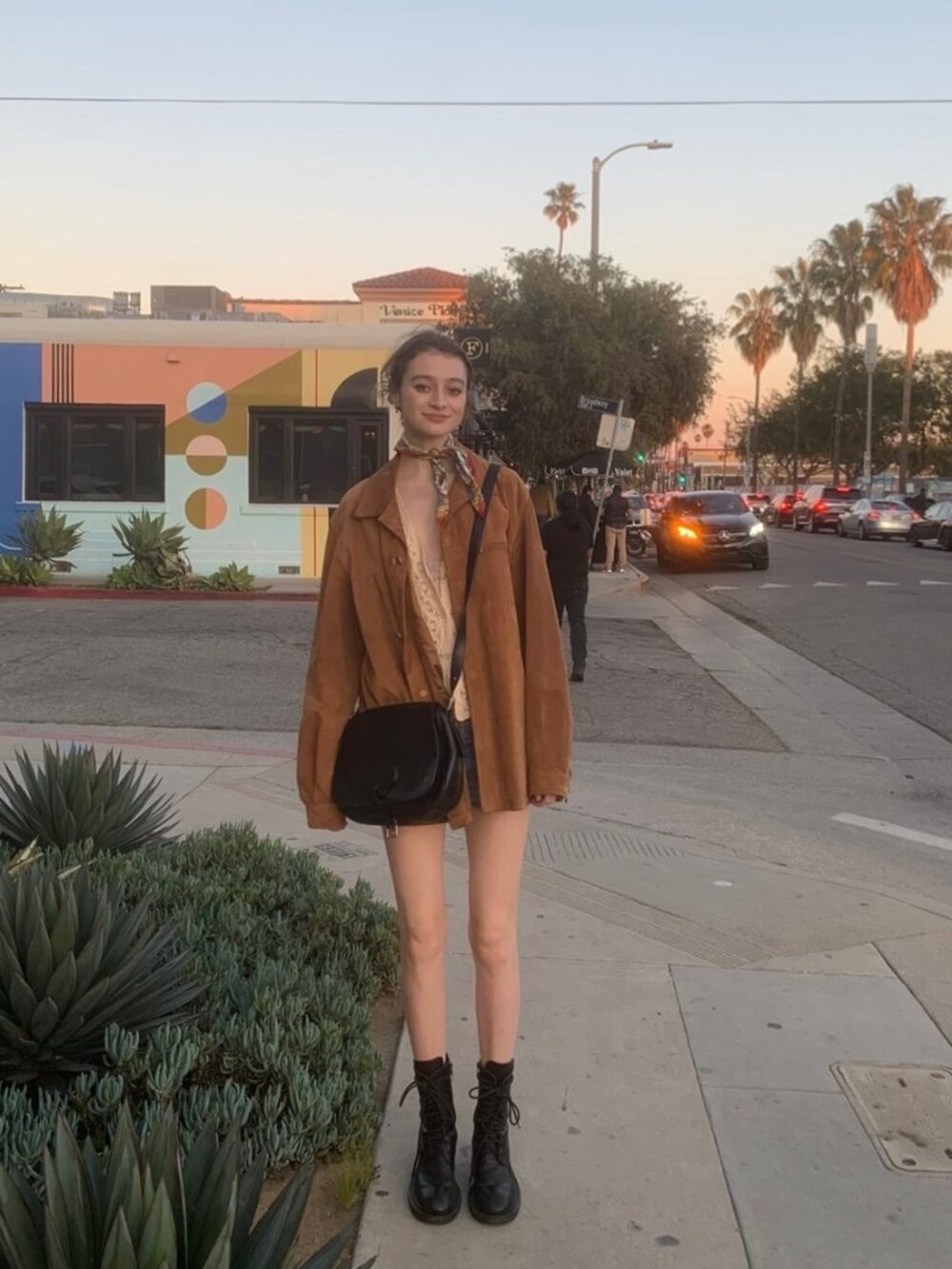 Zara Oversized Brown Suede Jacket 100% Real Leather Exterior